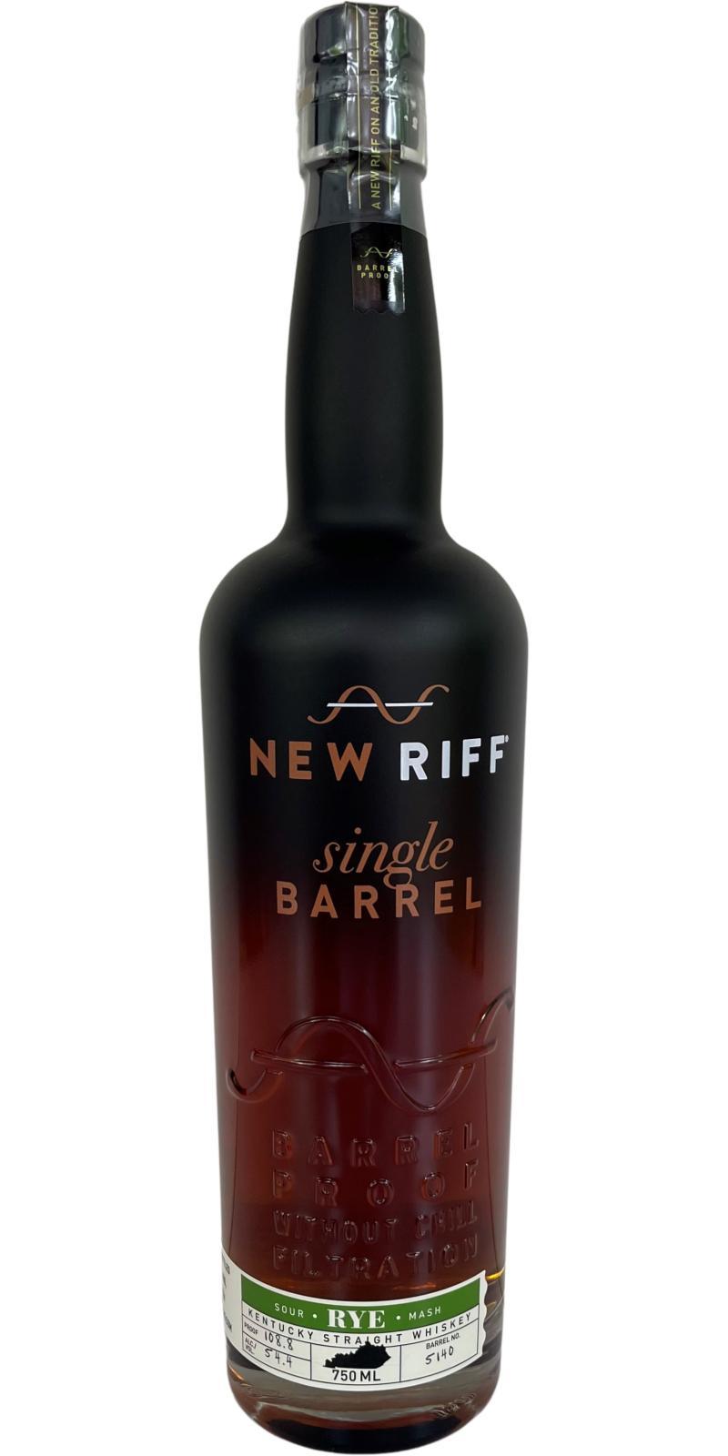 New Riff Single Barrel Rye  Barrel Proof