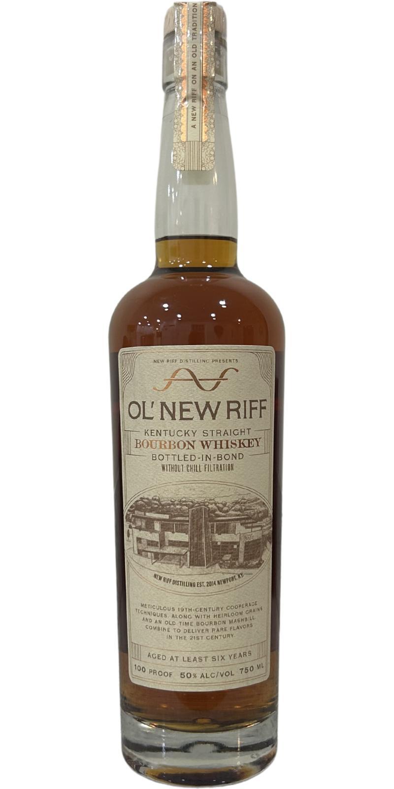 Ol'New Riff 06-year-old  Kentucky Straight Bourbon Whiskey