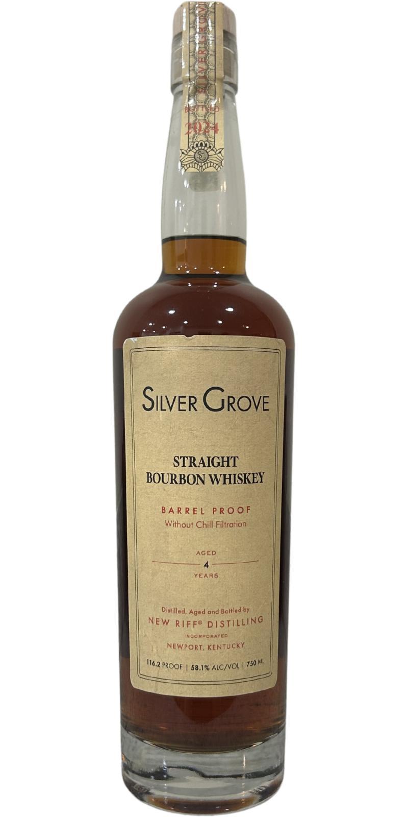 Silver Grove 04-year-old  Barrel Proof