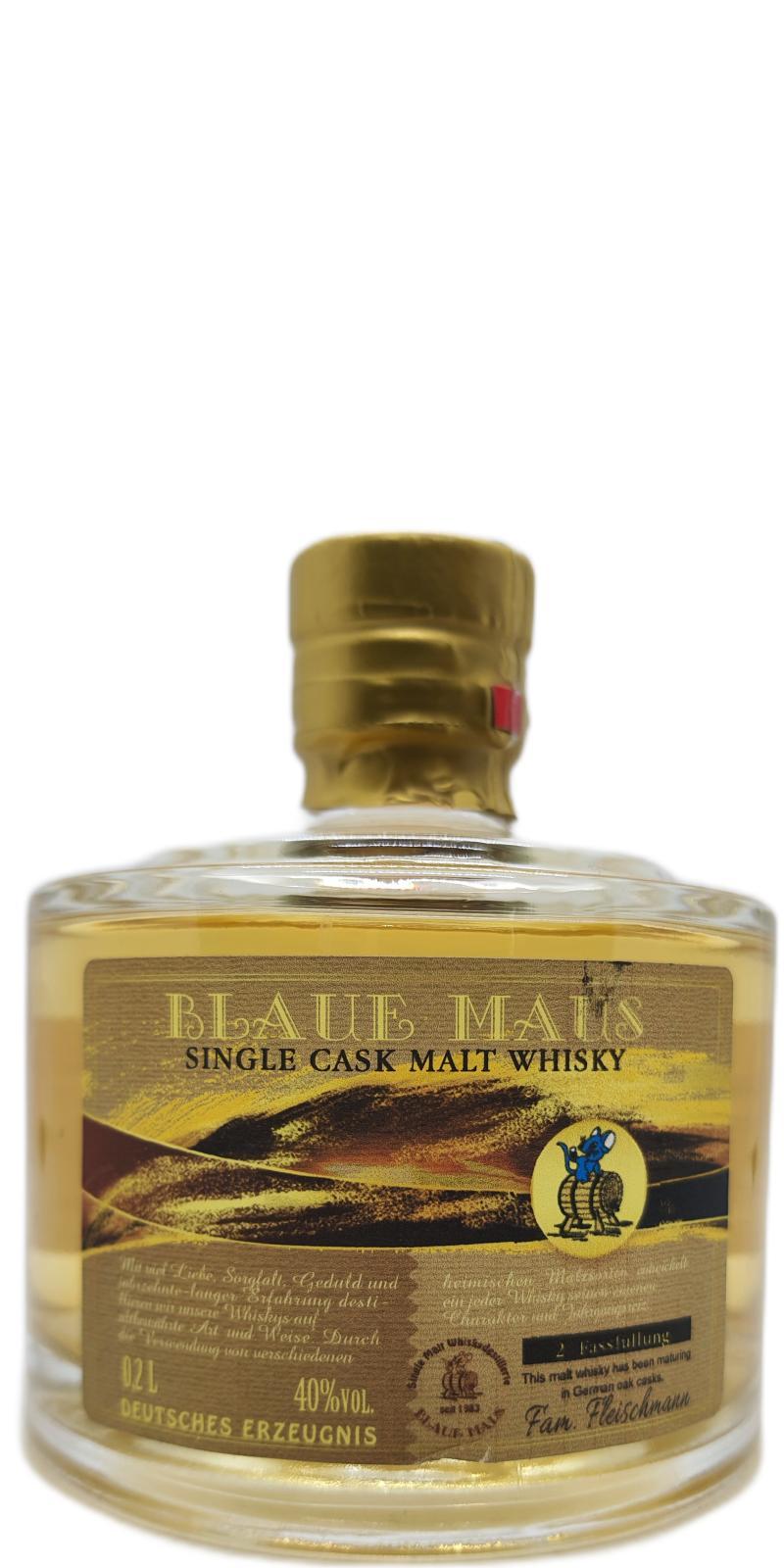 Blaue Maus 2010  Single Malt Whisky Zweite Fassfüllung