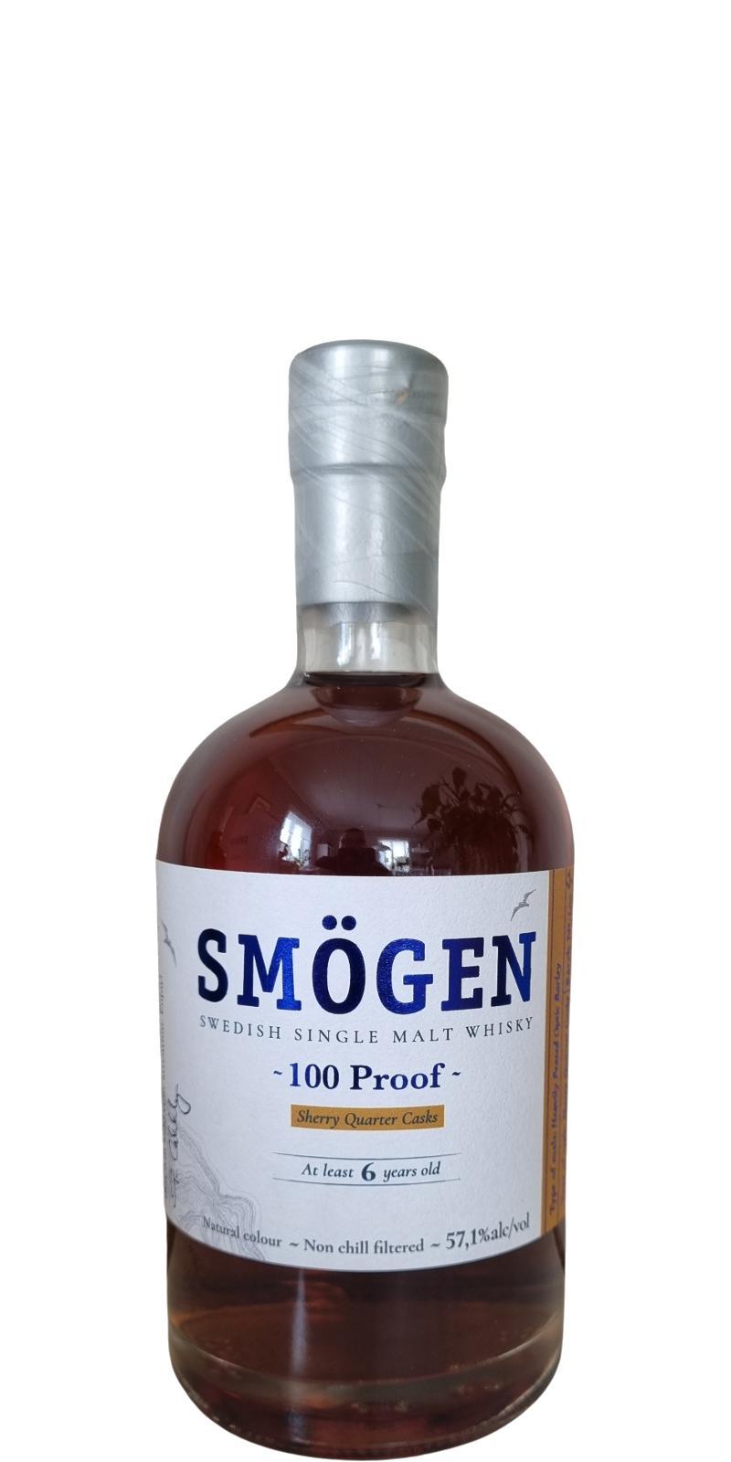 Smögen 100 Proof  Sherry Quarter Casks