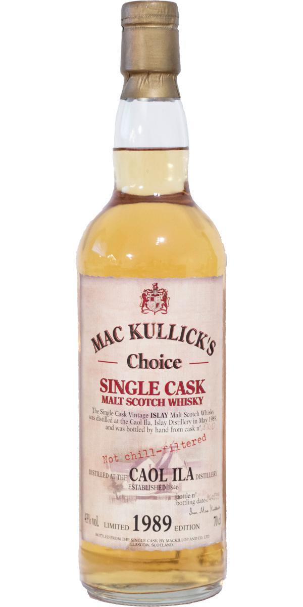 Caol Ila 1989 McC Mac Kullick's Choice - Single Cask