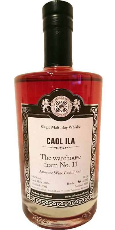 Caol Ila 2002 MoS The warehouse dram No. 11