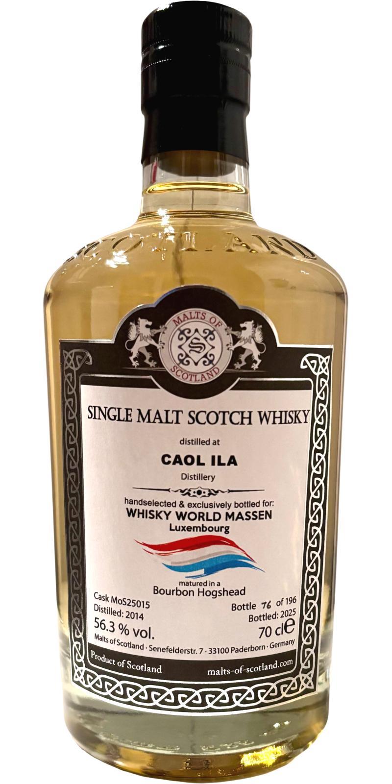 Caol Ila 2014 MoS