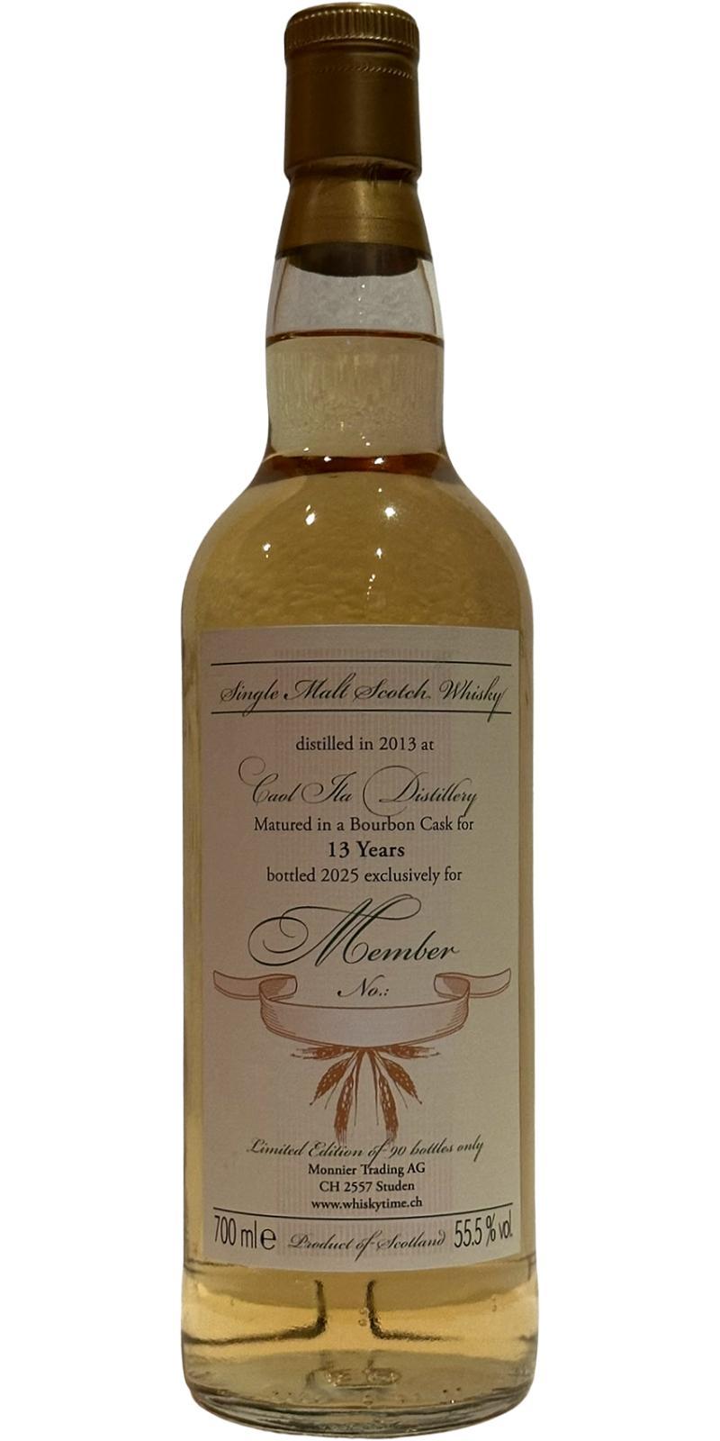 Caol Ila 2013 MT Member Bottling