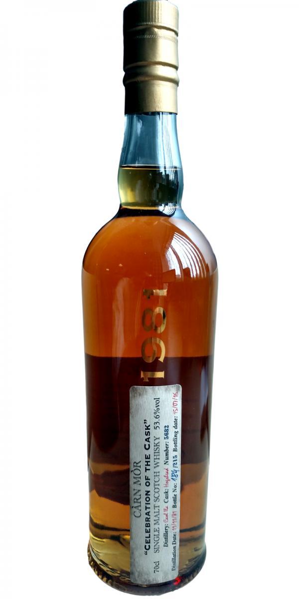 Caol Ila 1981 MMcK Càrn Mòr Celebration of the Cask