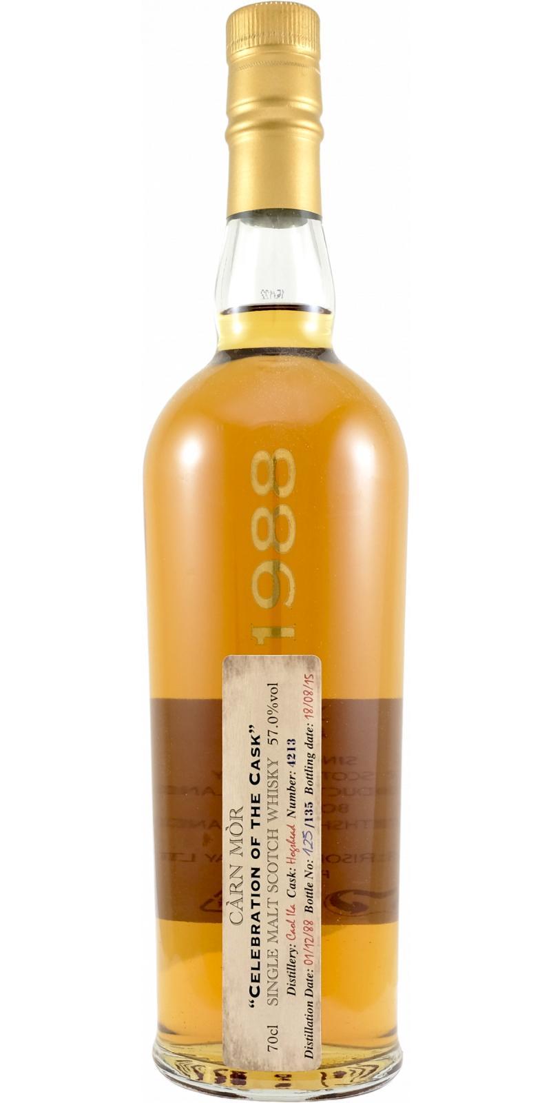Caol Ila 1988 MMcK Càrn Mòr Celebration of the Cask