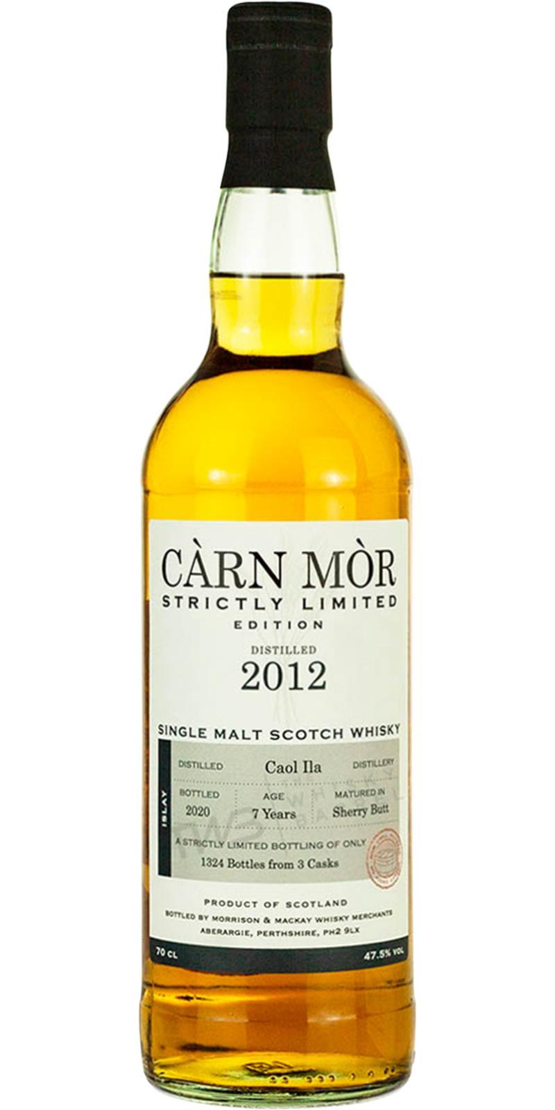 Caol Ila 2012 MMcK Càrn Mòr Strictly Limited