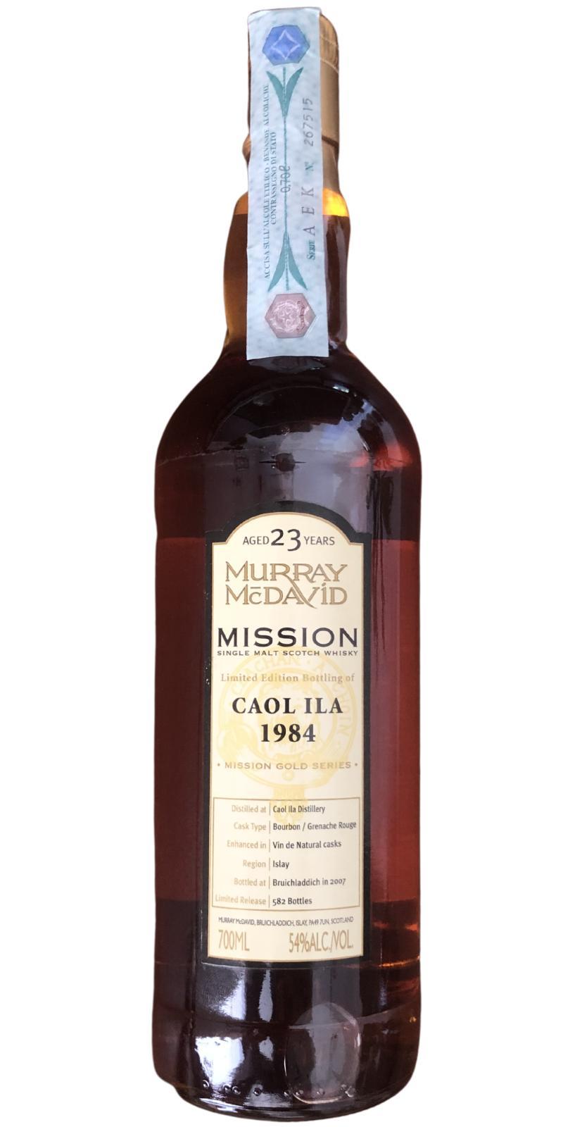 Caol Ila 1984 MM Mission Gold