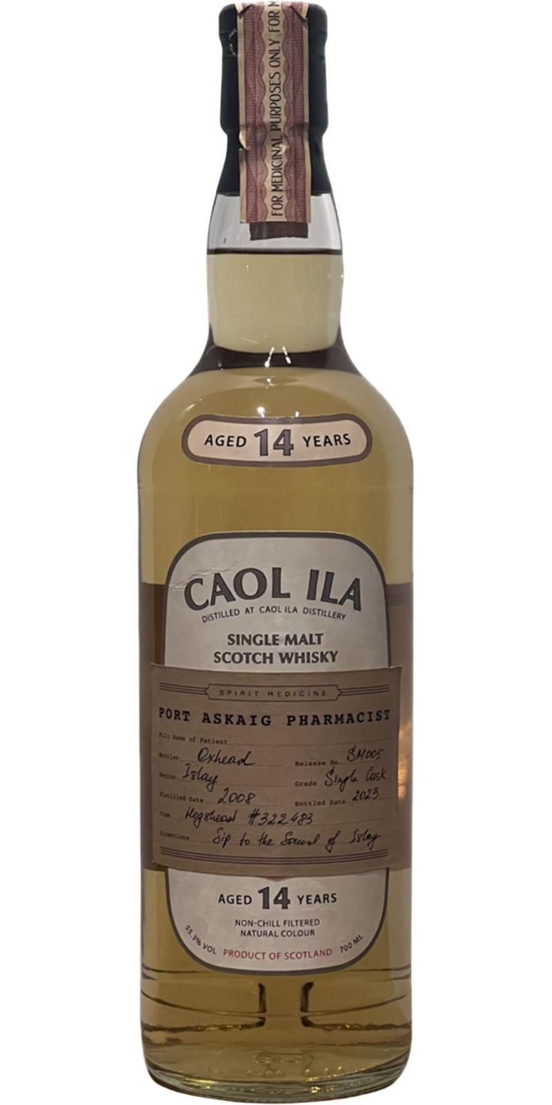 Caol Ila 2008 OXH Spirit Medicine