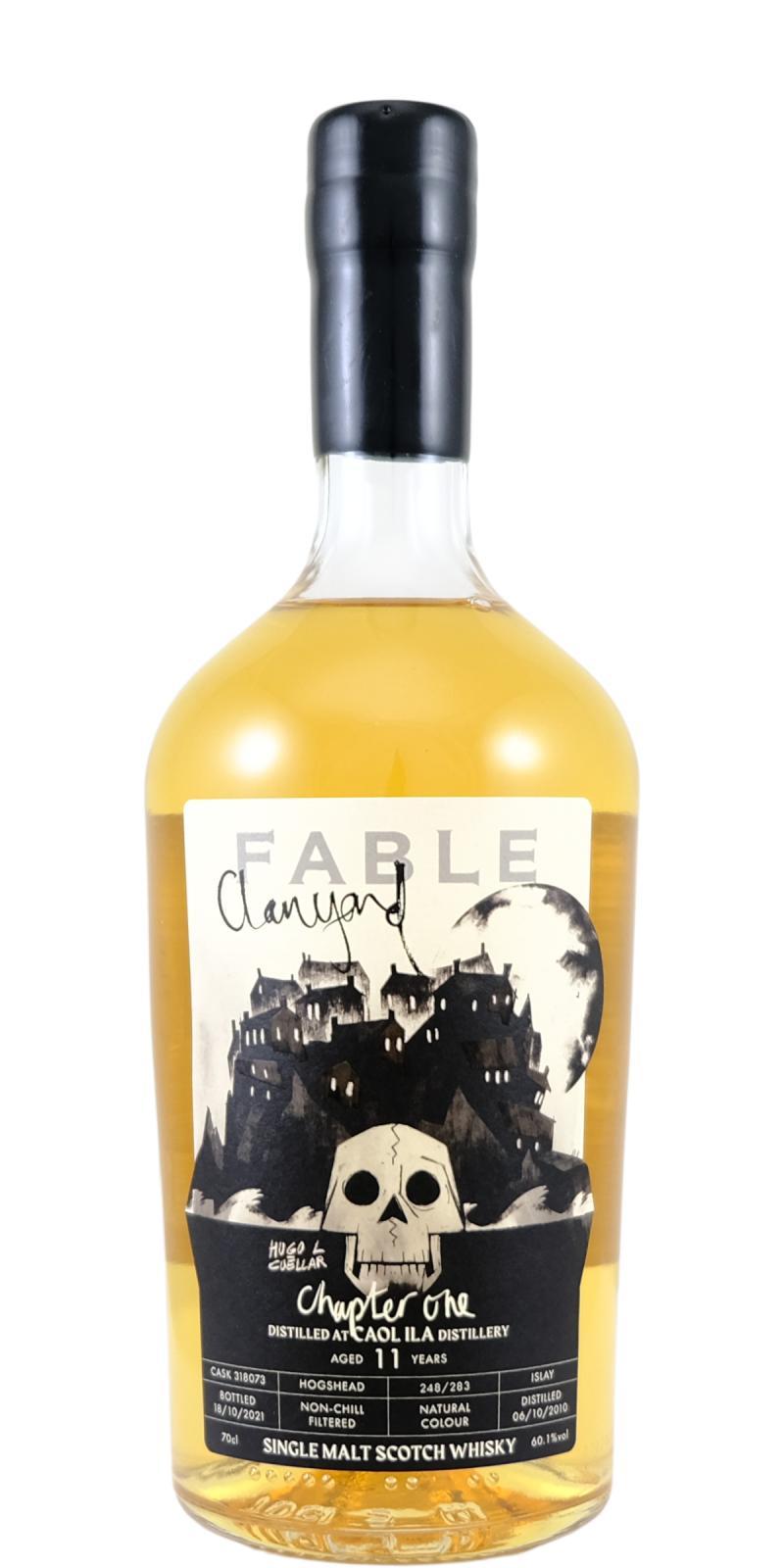 Caol Ila 2010 PSL Fable Whisky - 5th Release - Chapter One