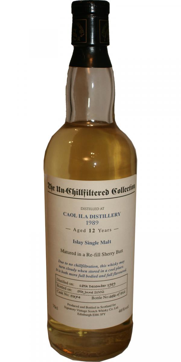 Caol Ila 1989 SV The Un-Chillfiltered Collection