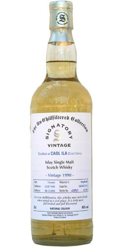 Caol Ila 1990 SV The Un-Chillfiltered Collection