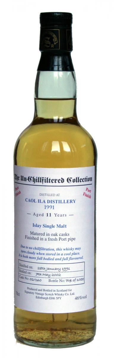 Caol Ila 1991 SV The Un-Chillfiltered Collection