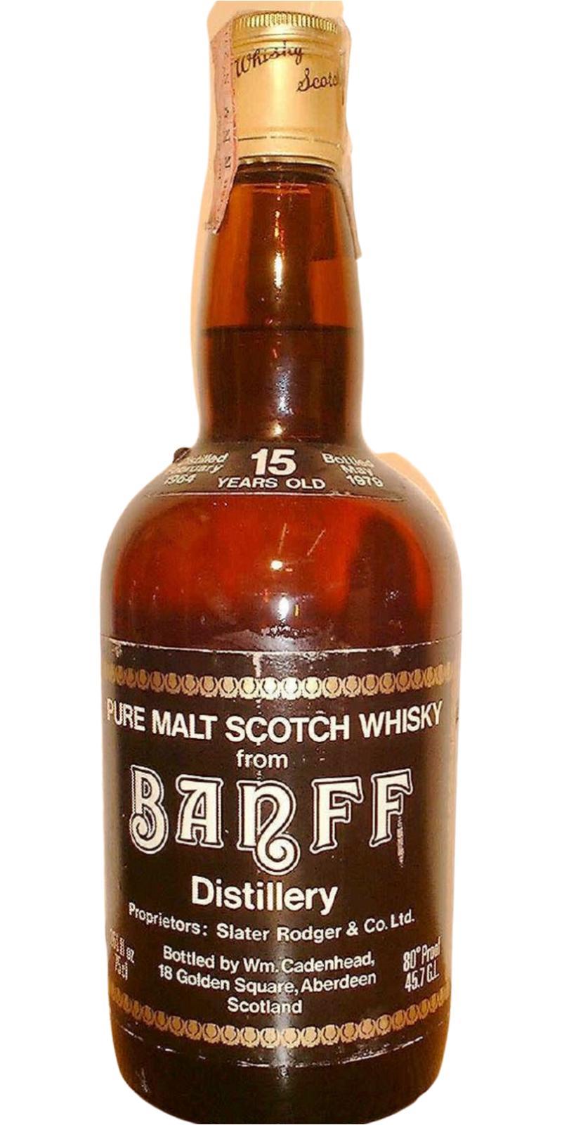 Banff 1964 CA  Dumpy Brown Bottle - Black Label