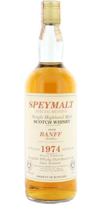 Banff 1974 GM  Speymalt - Special Reserve