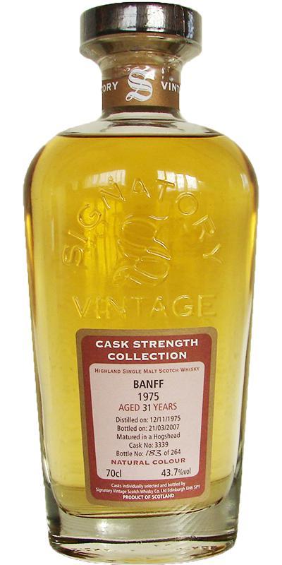 Banff 1975 SV  Cask Strength Collection