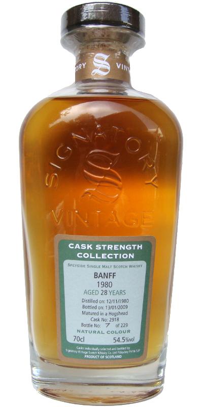 Banff 1980 SV  Cask Strength Collection