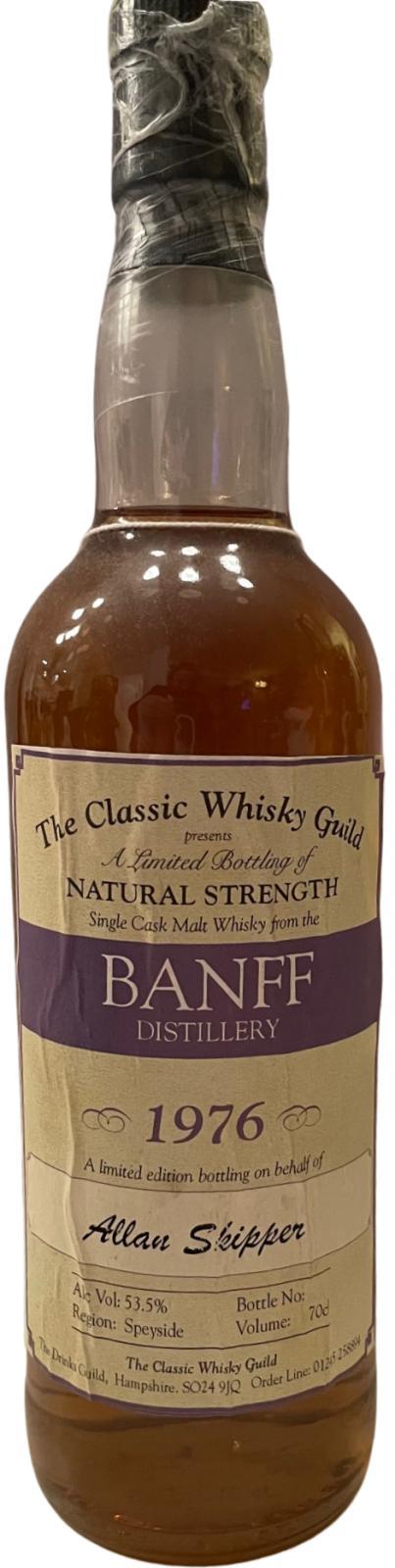 Banff 1976 CWG  A limited bottling on behalf of Alan Skipper