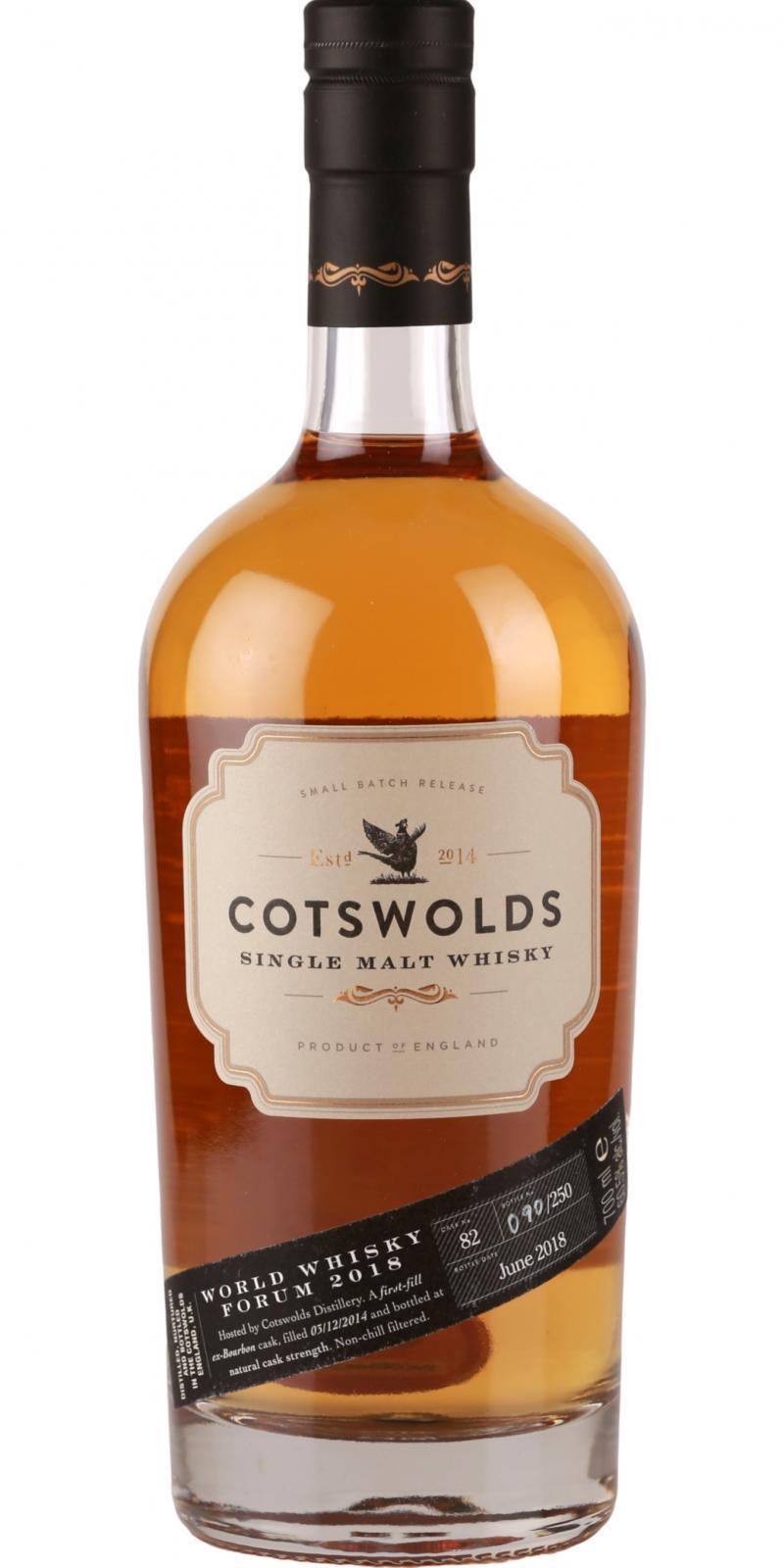 Cotswolds 2014  World Whisky Forum 2018