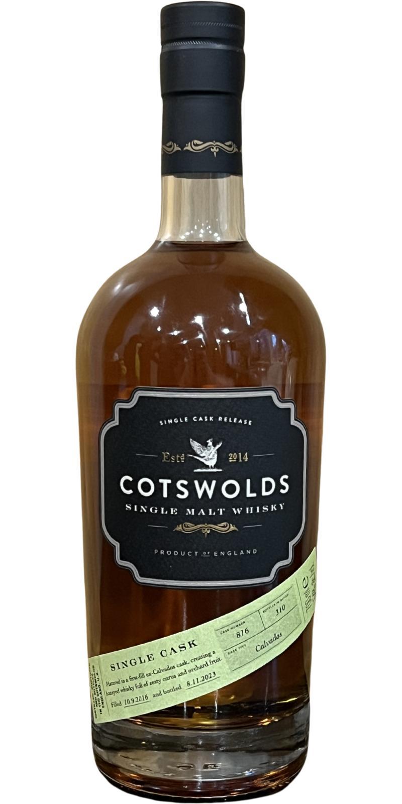 Cotswolds 2016  Single cask