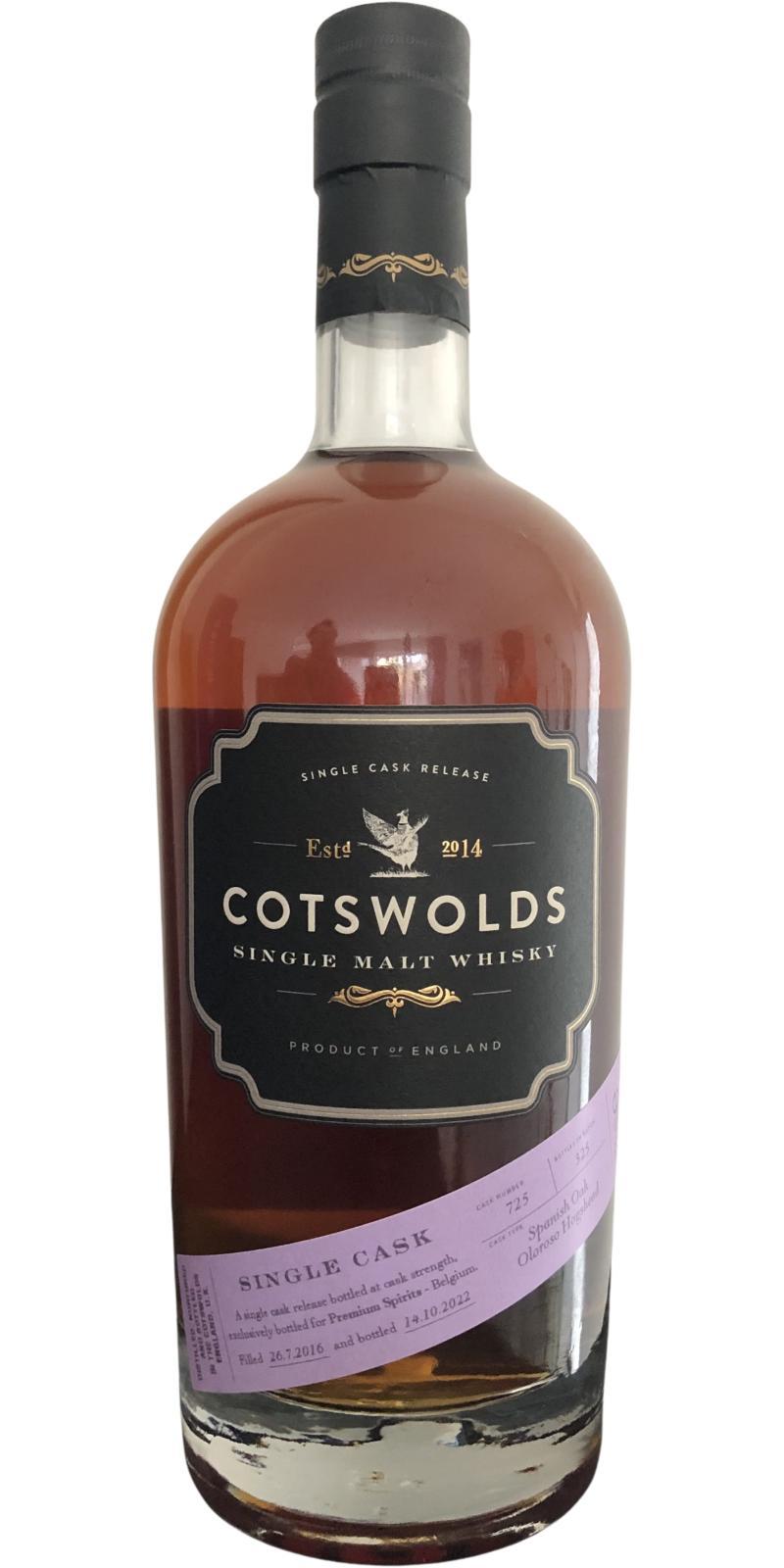 Cotswolds 2016  Single Cask Release