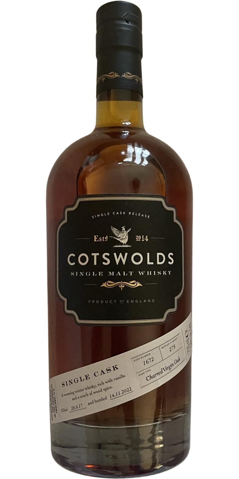 Cotswolds 2017  Single Cask Release