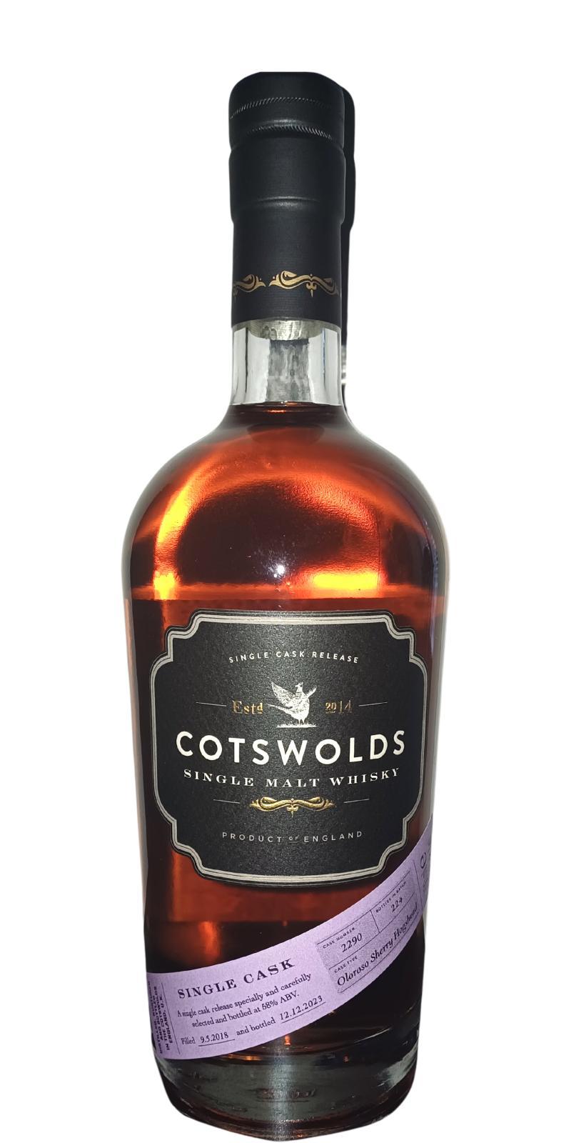 Cotswolds 2018  Single Cask