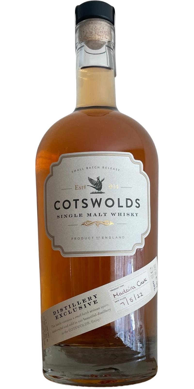 Cotswolds Distillery Exclusive  Hand Filled at Distillery