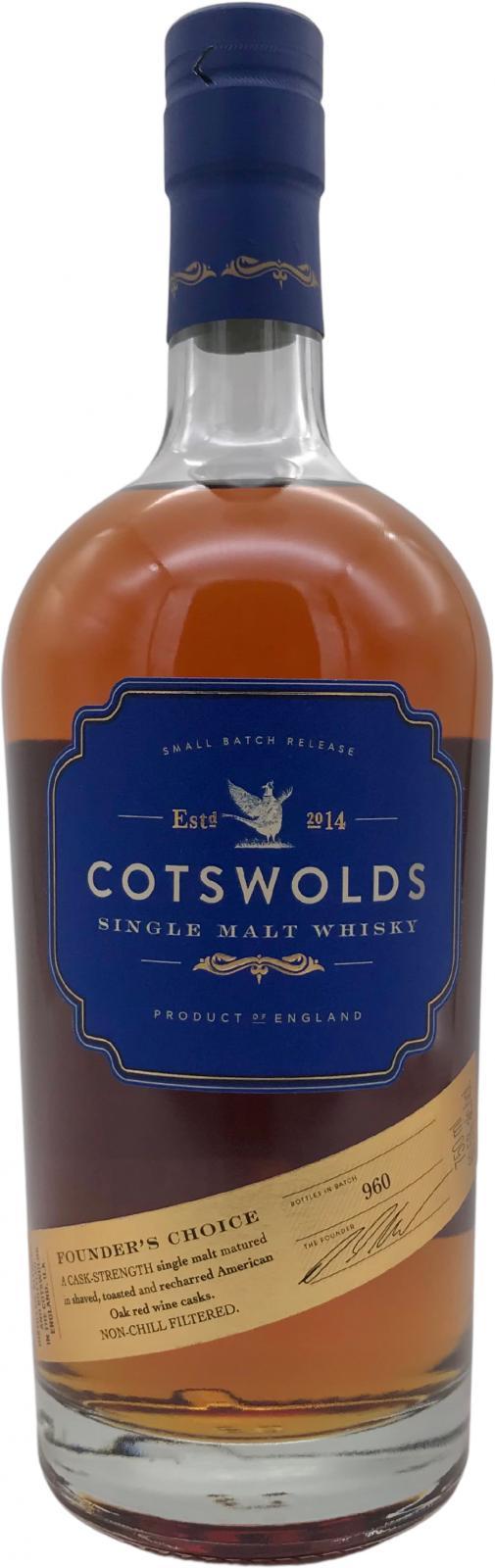 Cotswolds Founder's Choice  Small Batch Release