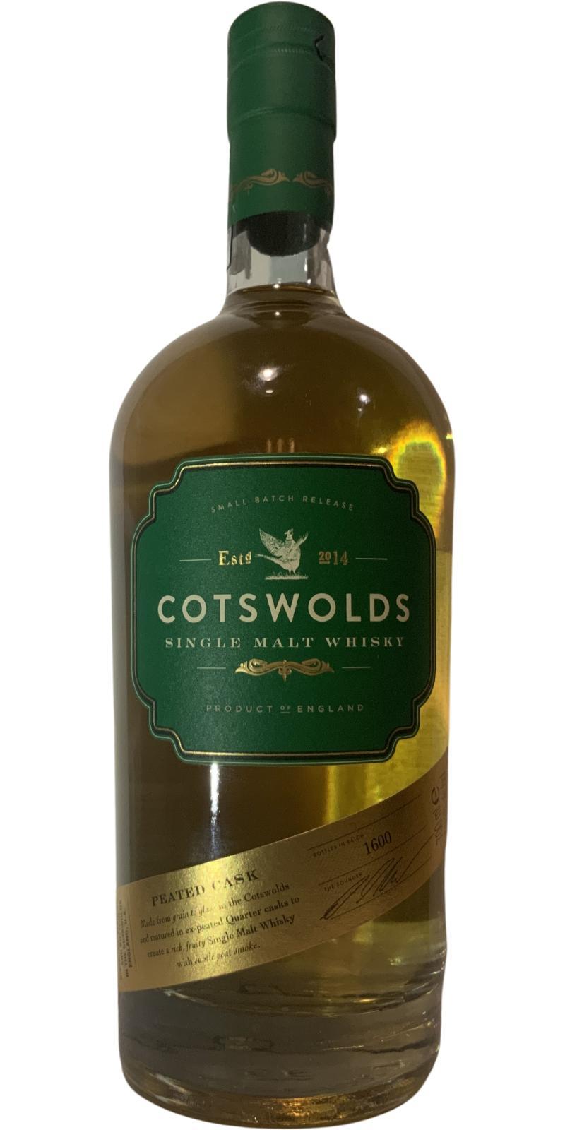 Cotswolds Peated Cask  Small Batch Release