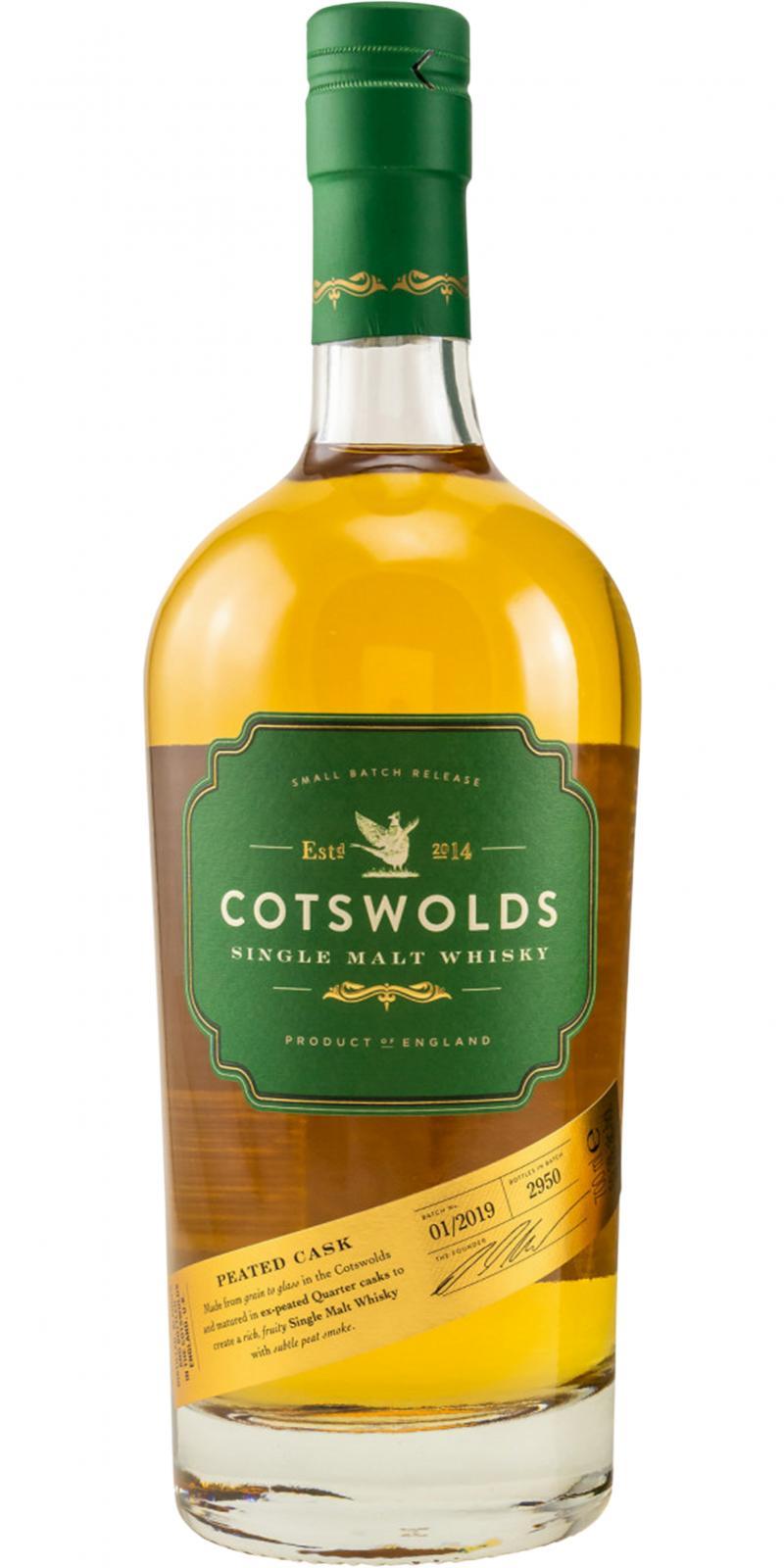 Cotswolds Peated Cask  Small Batch Release