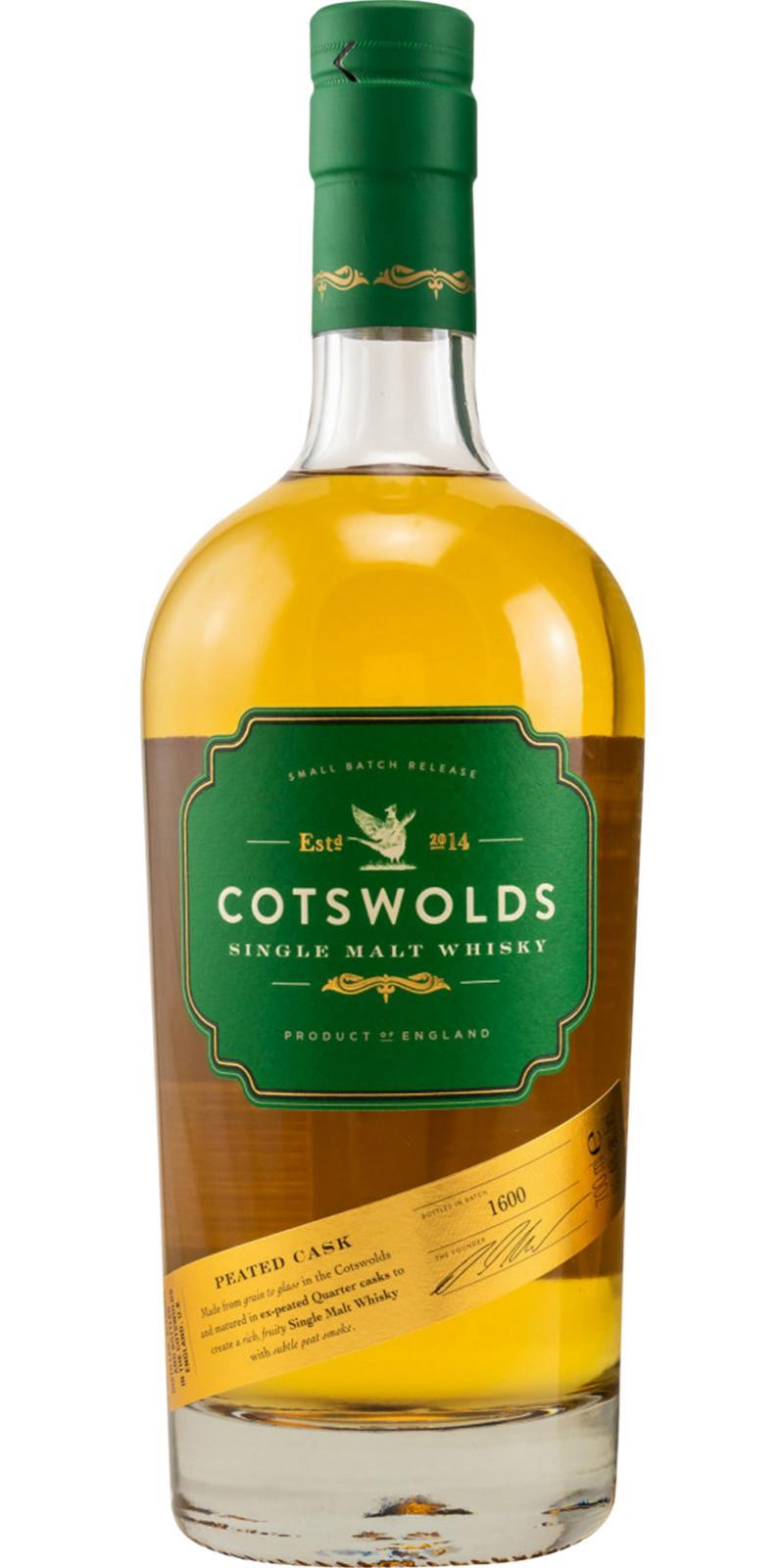 Cotswolds Peated Cask  Small Batch Release