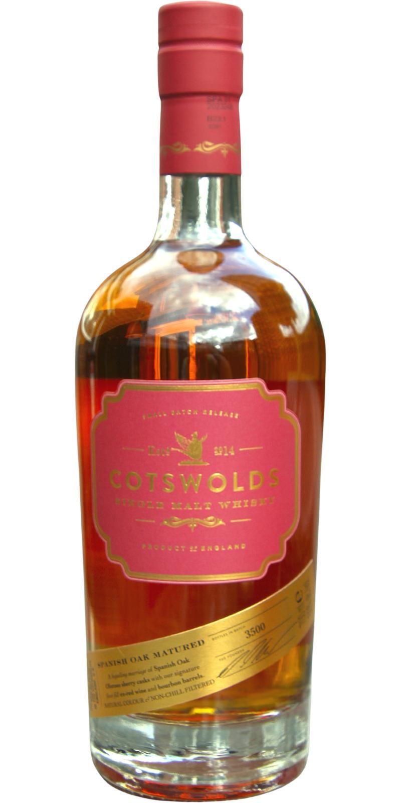 Cotswolds Spanish Oak  Distillery Club Exclusive