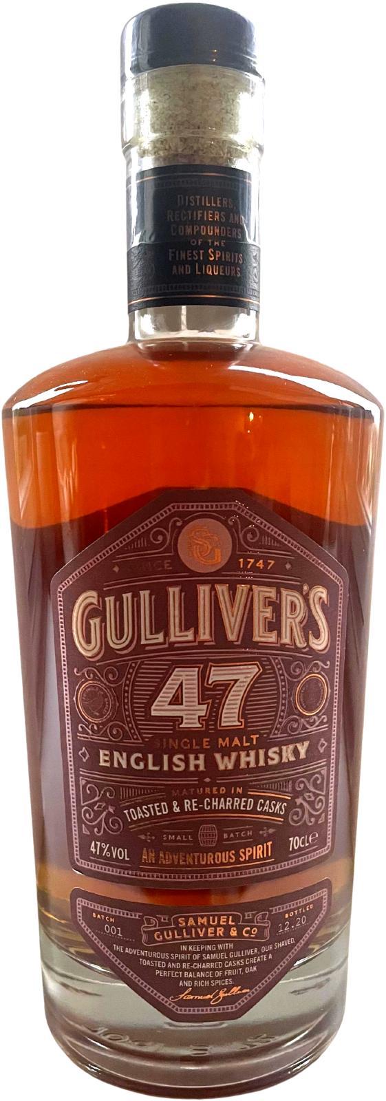 Gulliver's 47 2015 - Single Malt English Whisky SaGu  Small Batch