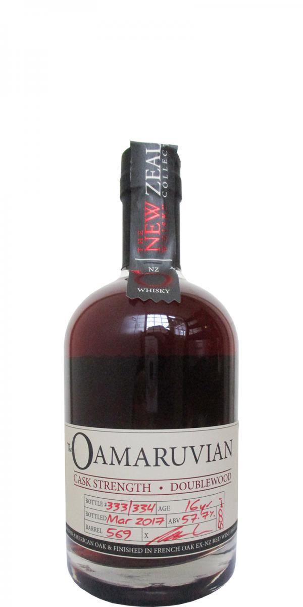 The Oamaruvian 16-year-old NZWC  Cask Strength - Doublewood