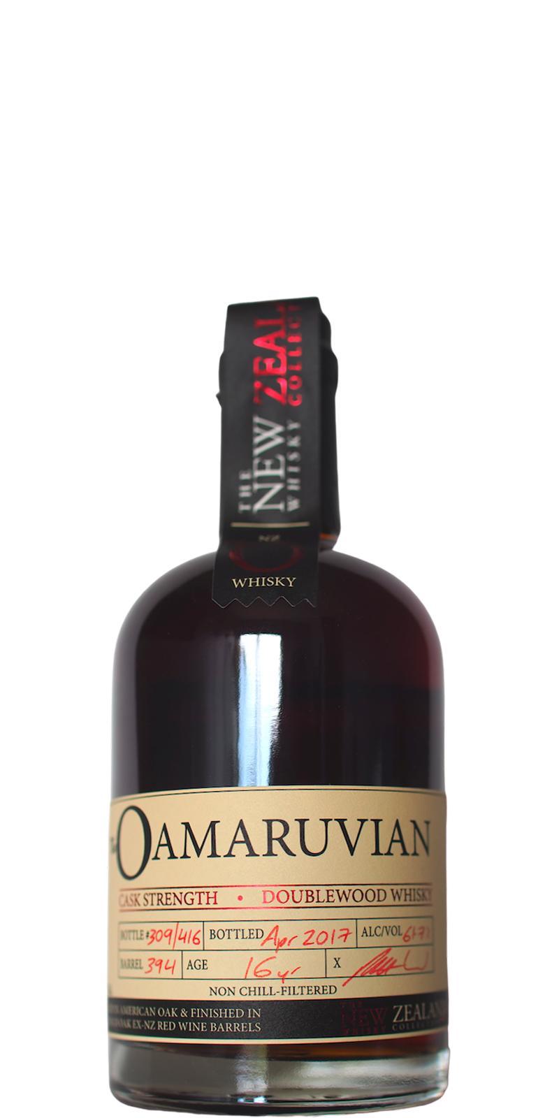 The Oamaruvian 16-year-old NZWC  Cask Strength - Doublewood