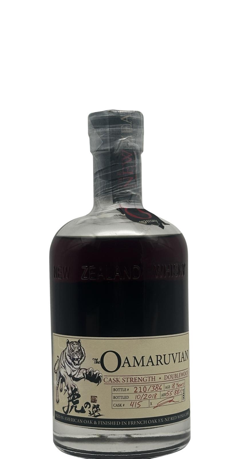 The Oamaruvian 18-year-old NZWC  Cask Strength - Doublewood