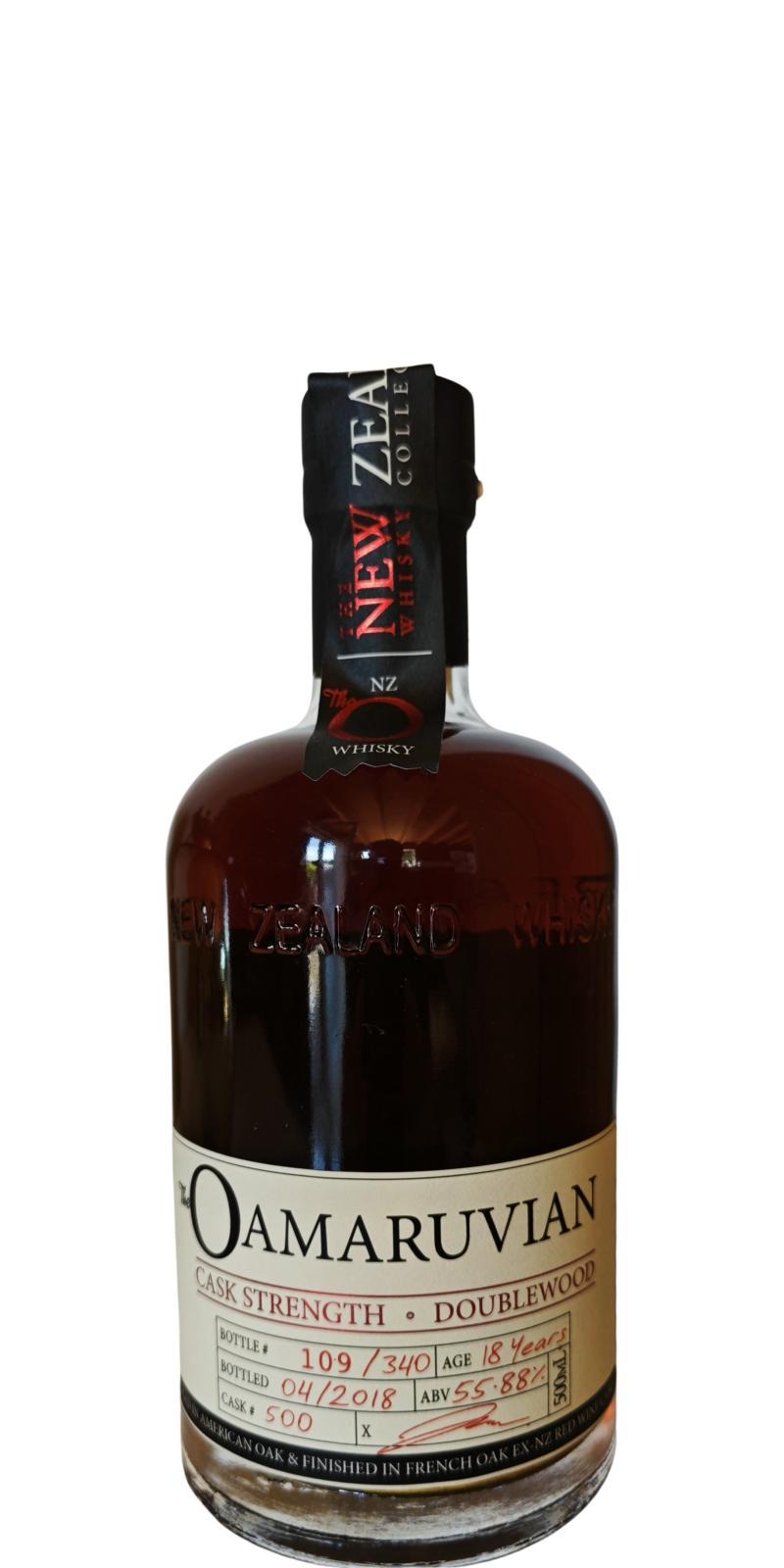 The Oamaruvian 18-year-old NZWC  Cask Strength - Doublewood