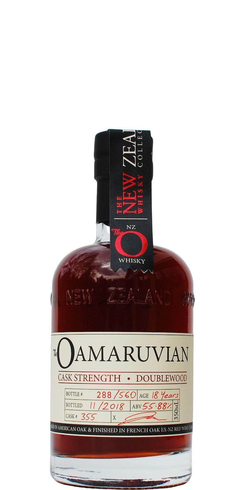 The Oamaruvian 18-year-old NZWC  Cask Strength - Doublewood
