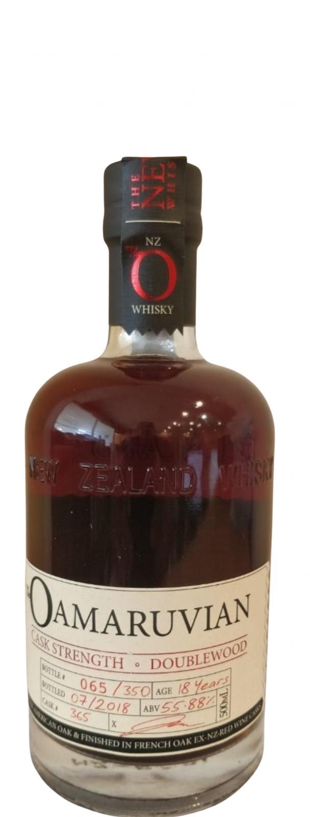 The Oamaruvian 18-year-old NZWC  Cask Strength - Doublewood