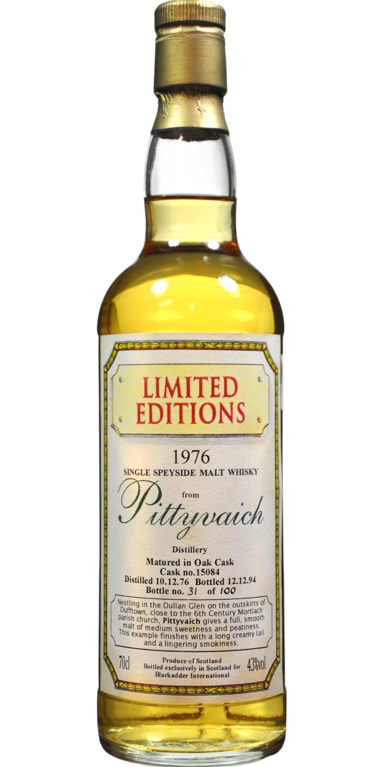 Pittyvaich 1976 BA Limited Editions
