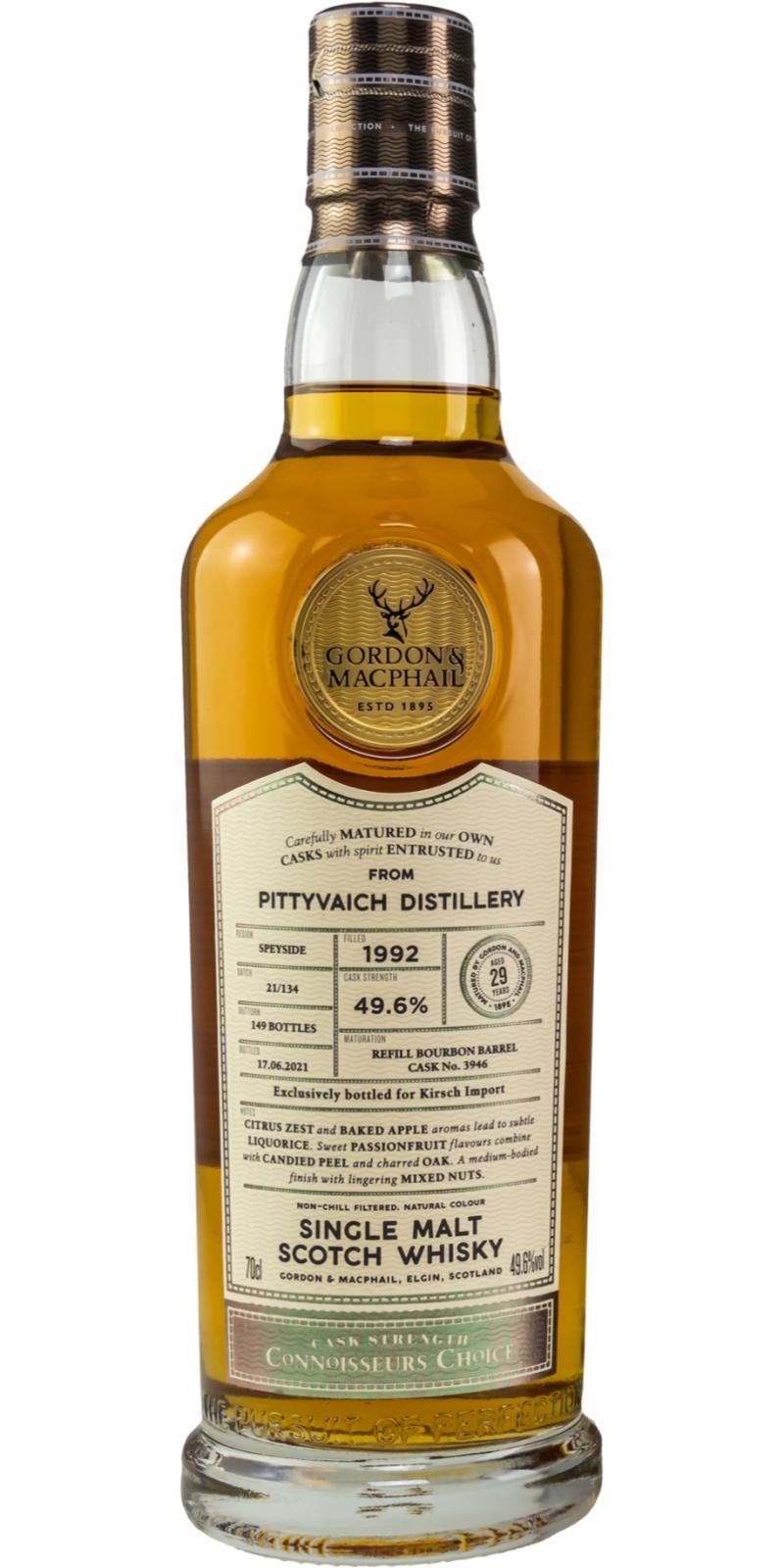 Pittyvaich 1992 GM Connoisseurs Choice - Cask Strength