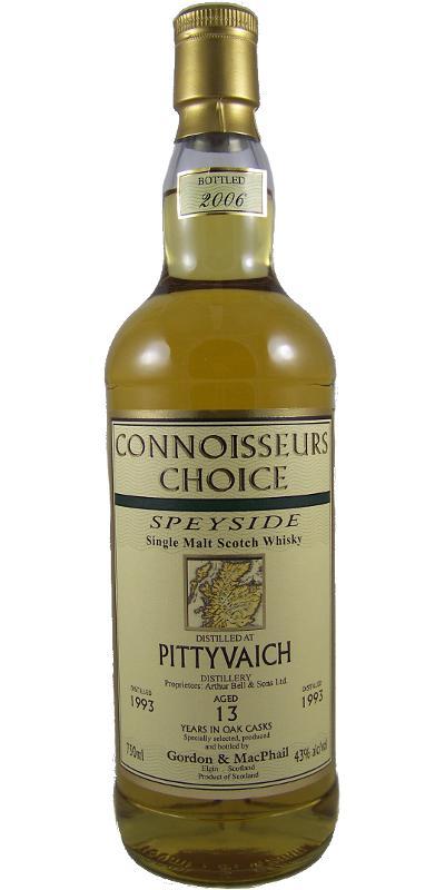 Pittyvaich 1993 GM Connoisseurs Choice