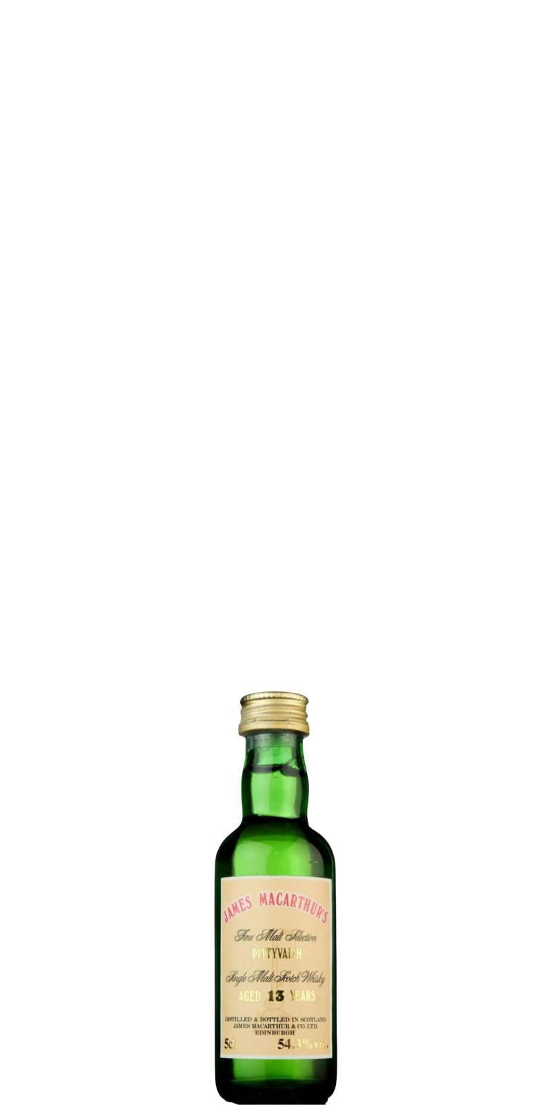 Pittyvaich 13-year-old JM Fine Malt Selection - Miniature