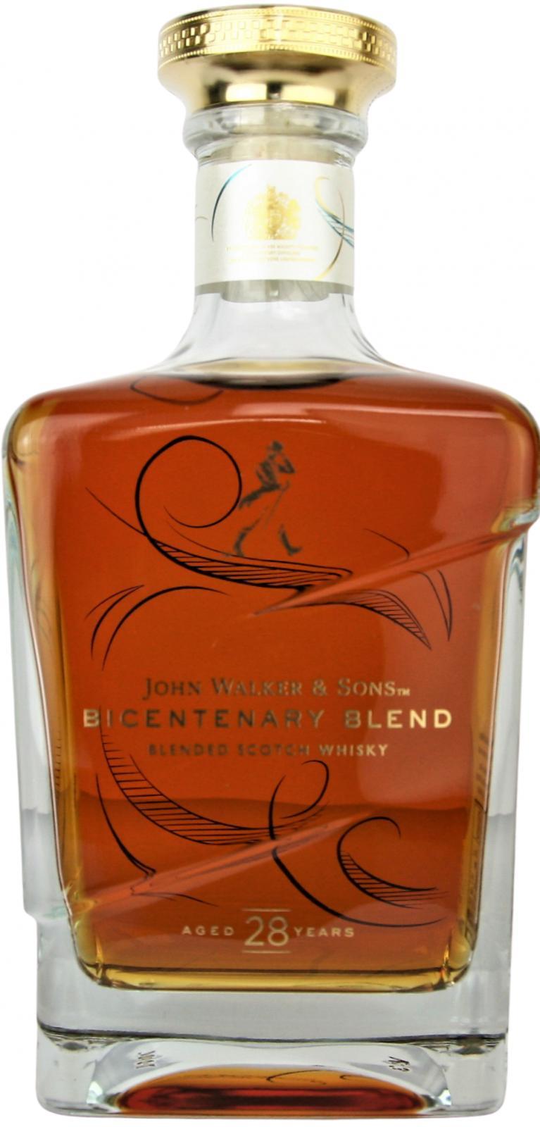 John Walker & Sons 28-year-old Bicentenary Blend 200th Anniversary