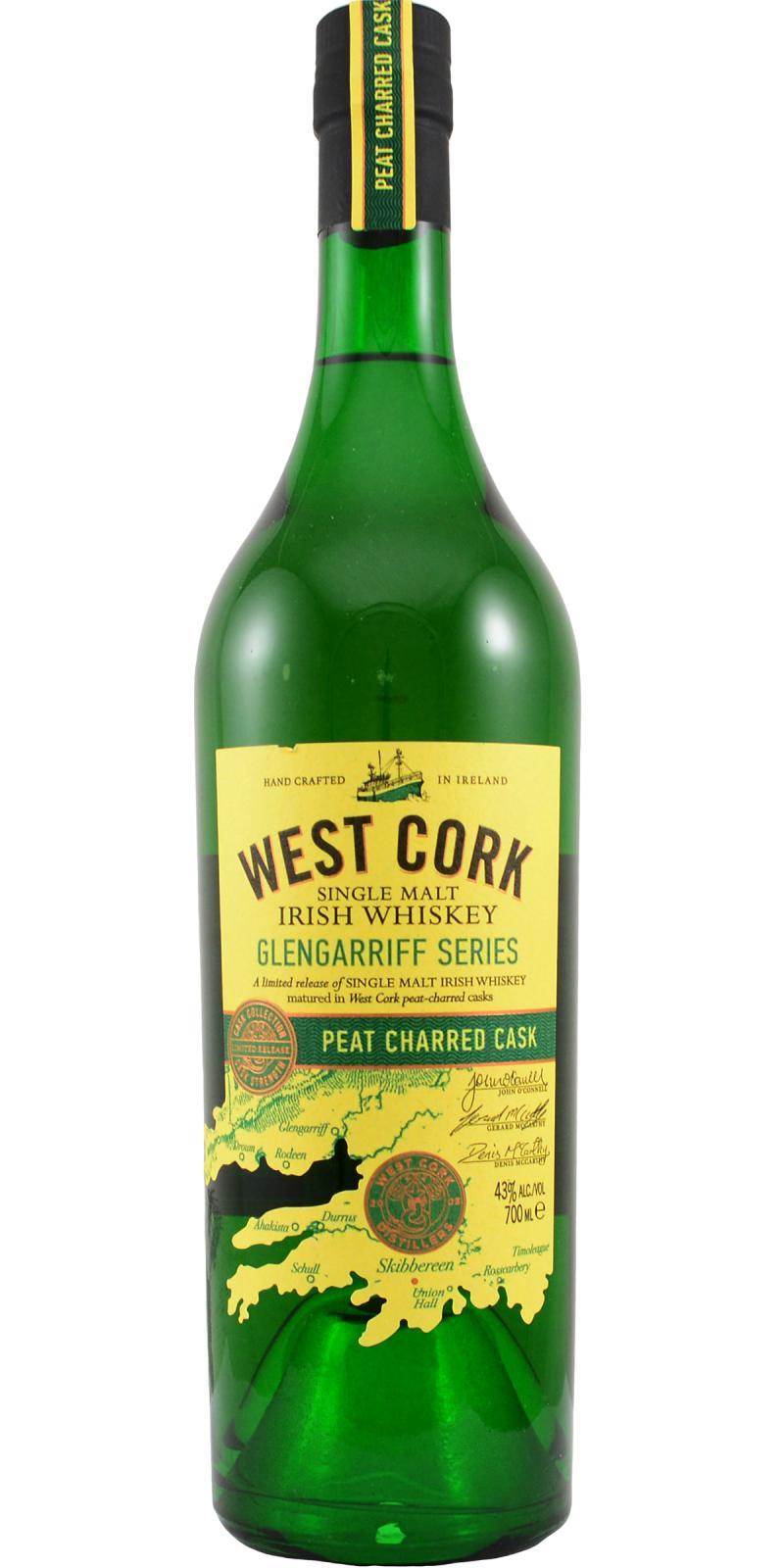 West Cork Peat Charred Cask  Glengarriff Series