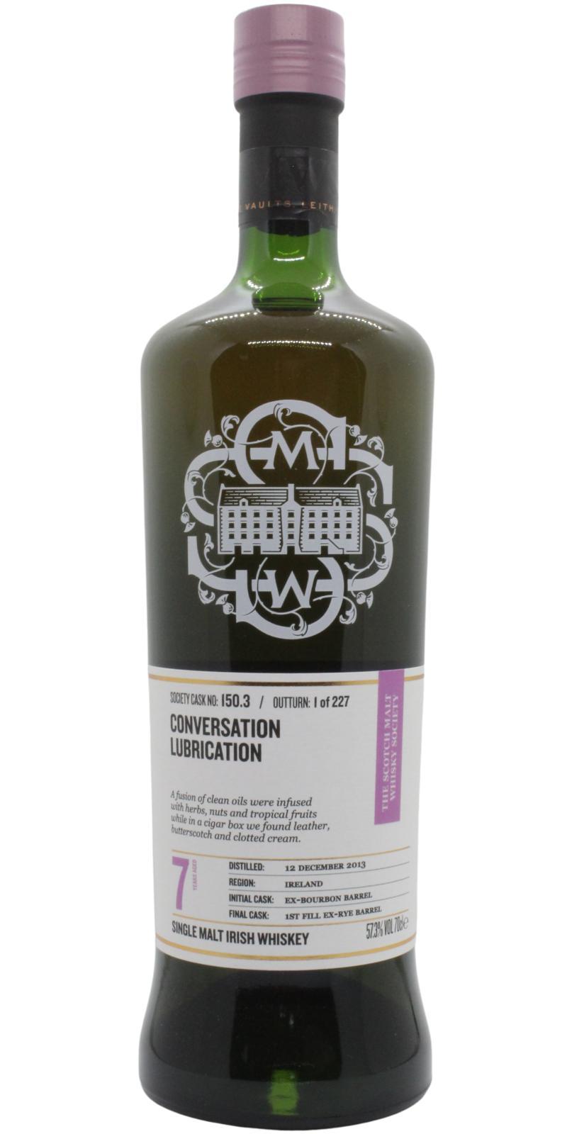 West Cork 2013 SMWS 150.3  Conversation lubrication