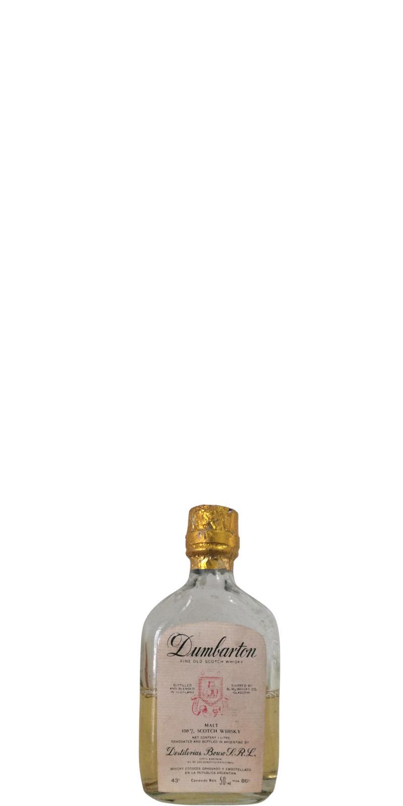 Dumbarton Fine Old Scotch Whisky  Malt - 100% Scotch Whisky