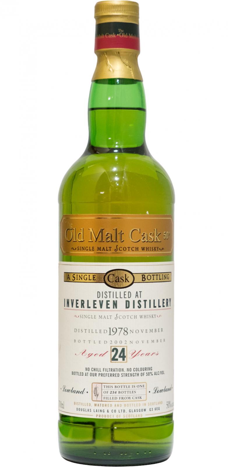 Inverleven 1978 DL  The Old Malt Cask